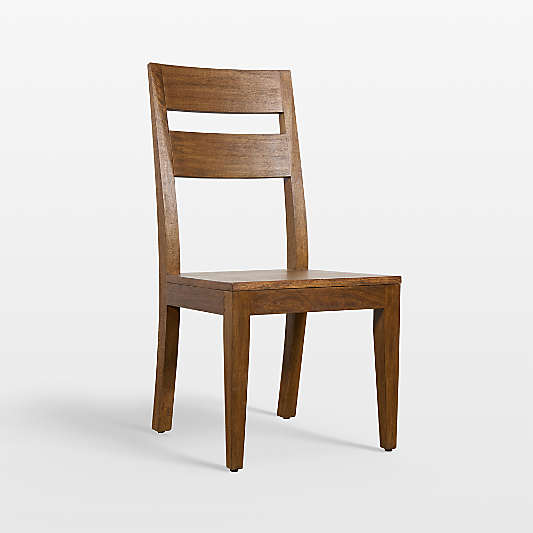 Basque Vintage Brown Solid Wood Dining Chair