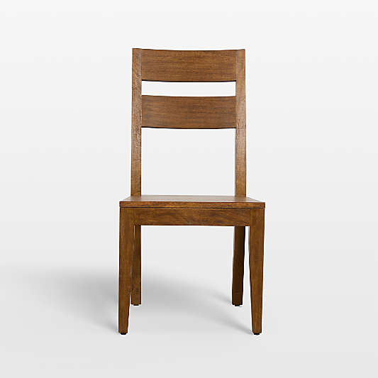 Basque Vintage Brown Solid Wood Dining Chair