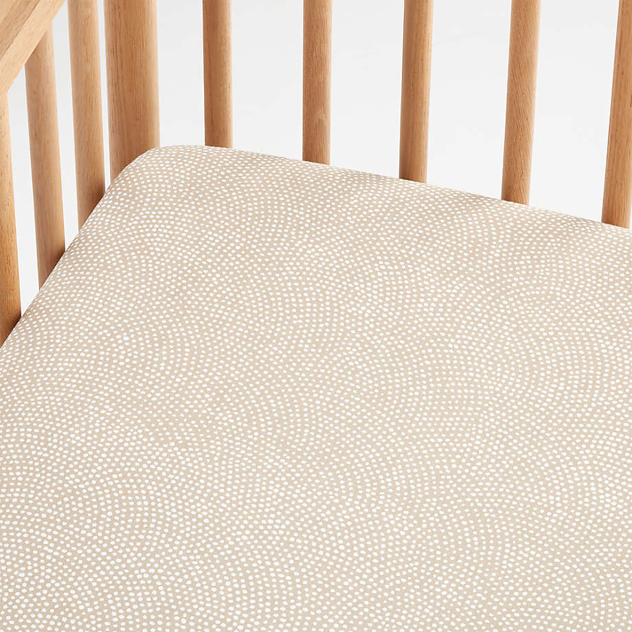 Modern Batik Organic Desert Baby Crib Fitted Sheet by Leanne Ford
