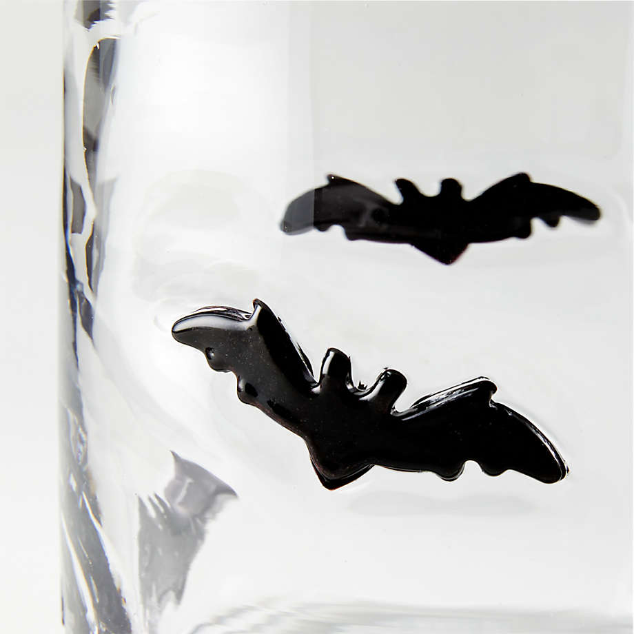 Crate&Barrel, Dining, Crate Barrel Bat Halloween Spooky Double  Oldfashioned Glasses Set Of 2