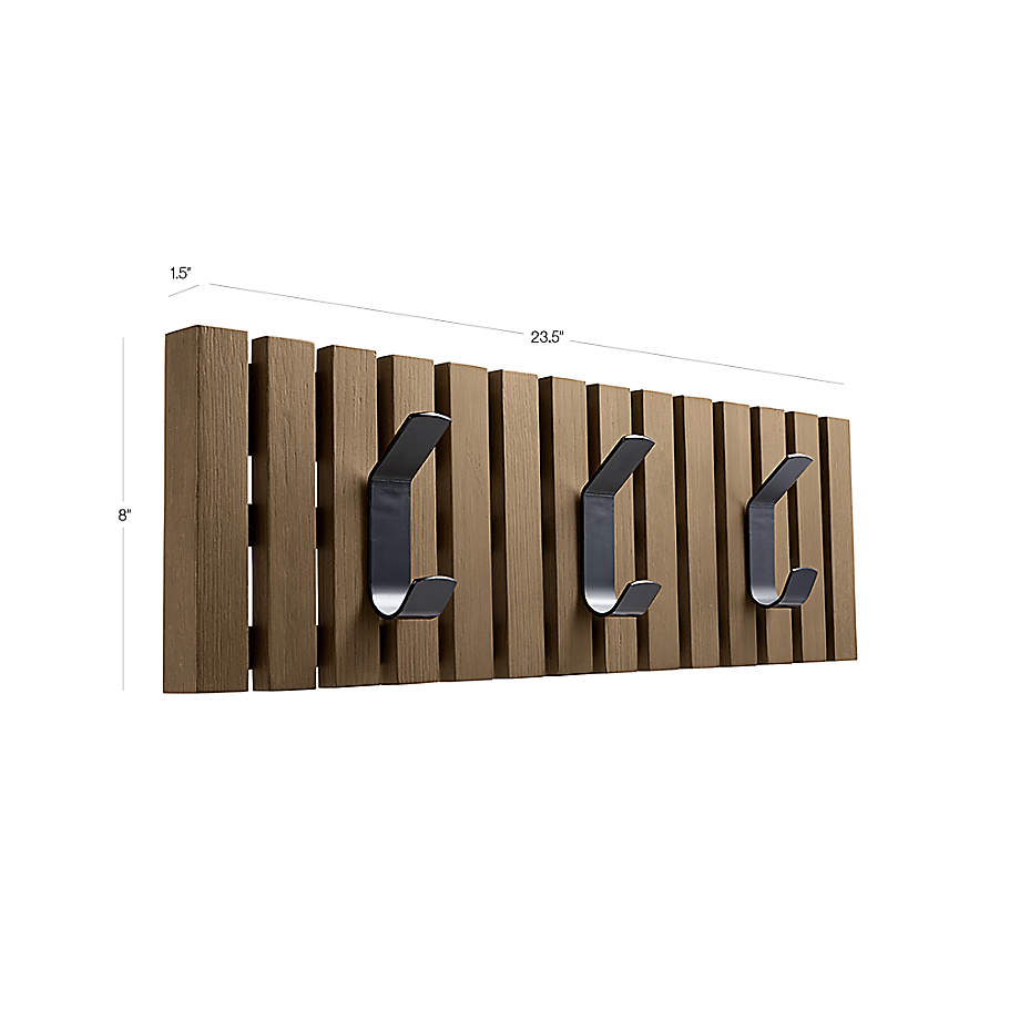 Modern Wall Coat Hook, Wooden Coat Rack Foldable Bamboo Coat Hook