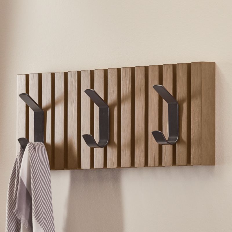 Batten Black Metal Coat Hook