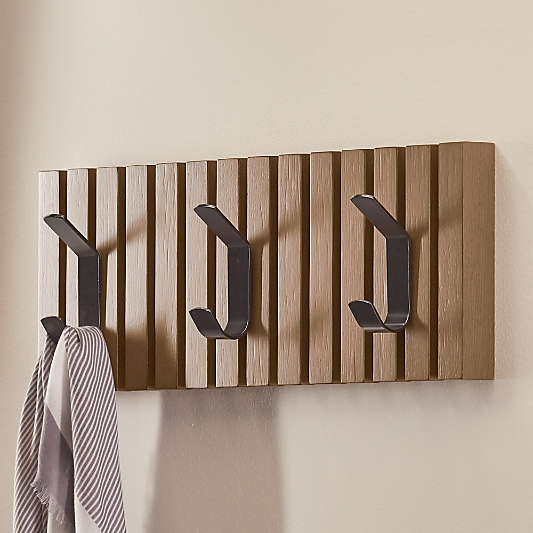 Batten Black Metal Coat Hook