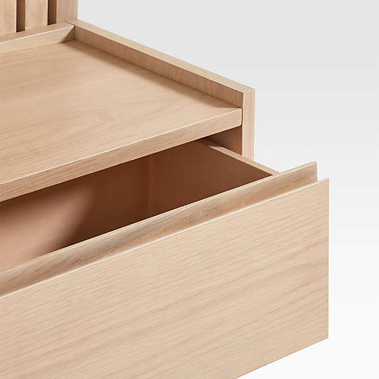 Batten 23.5" White Oak Floating Nightstand