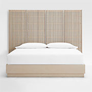 Arden Oyster Grey Upholstered King Bed with 52" Headboard