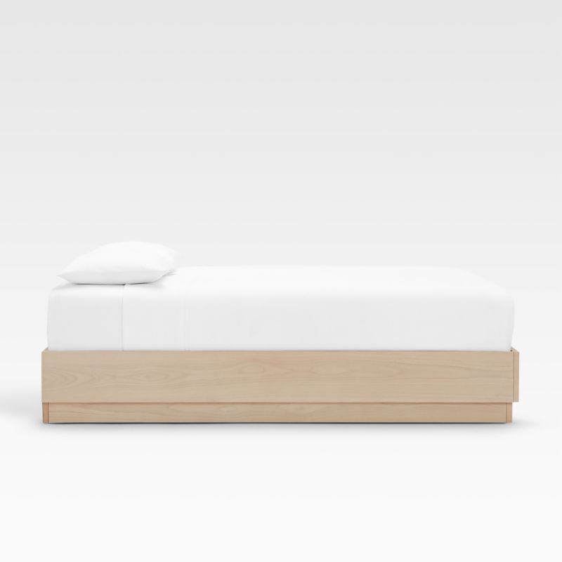 Batten White Oak Queen Plinth-Base Bed - image 4 of 5