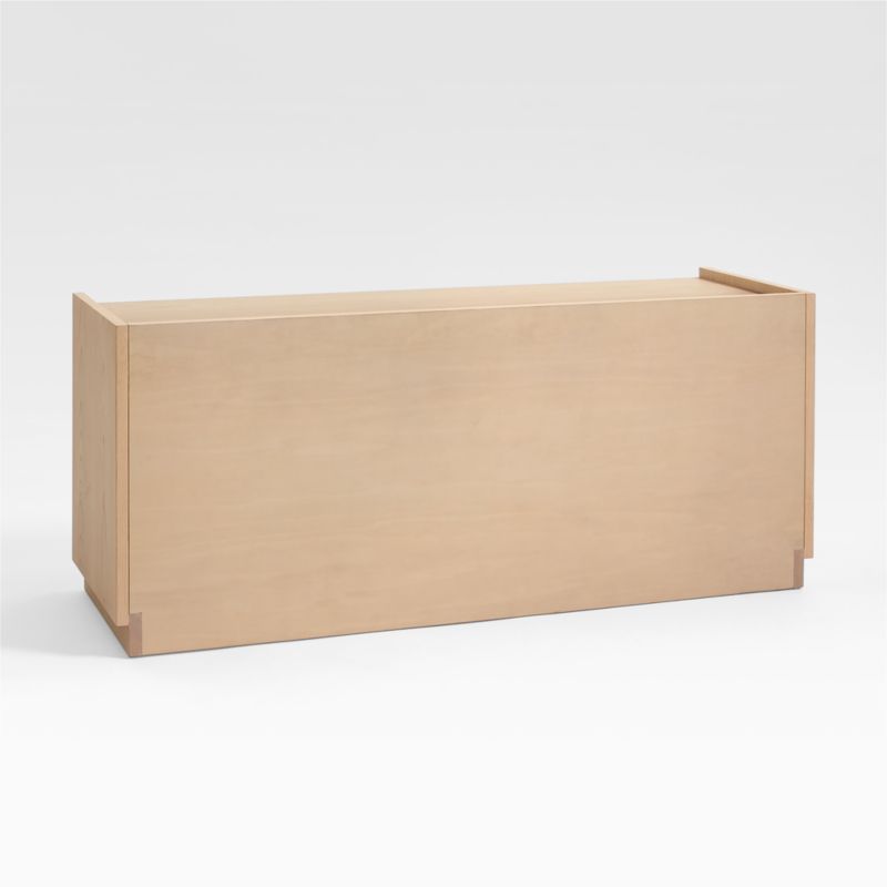 Batten White Oak Storage Bench