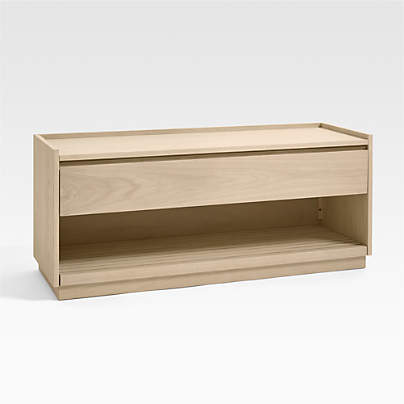 Batten 47.5" White Oak Storage Bench