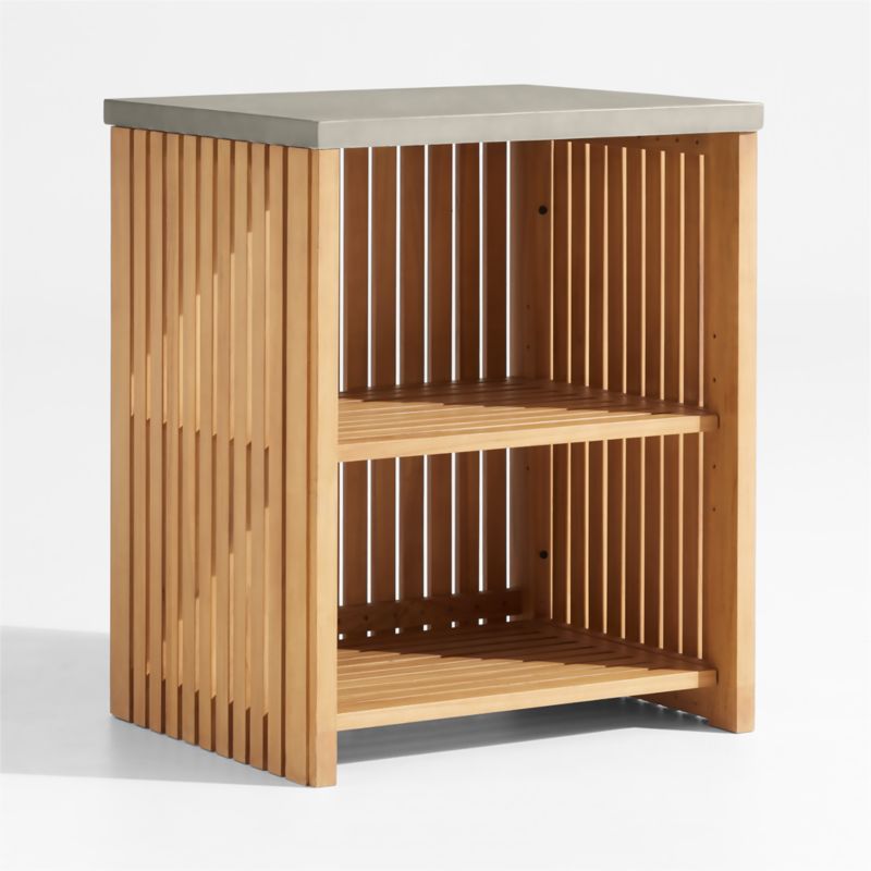 Batten Convertible Teak Outdoor Cabinet Set - image 8 of 14