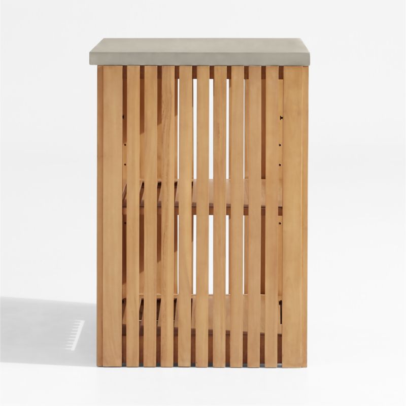 Batten Convertible Teak Outdoor Cabinet Set - image 10 of 14