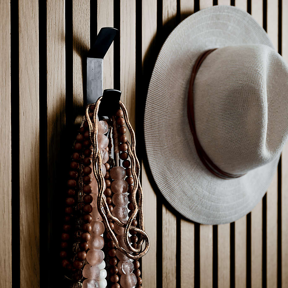 Crate&Barrel Batten Black Metal Coat Hook Yorkdale Mall