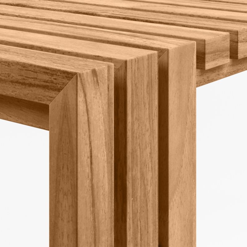 Batten Natural Teak Outdoor C Table - image 5 of 5