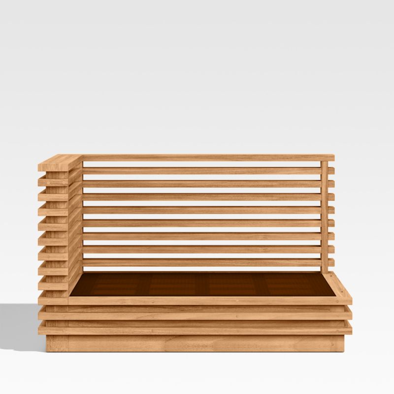 Batten Natural Teak Outdoor Sectional Chair