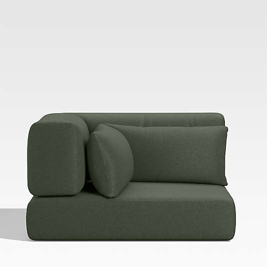 Replacement Batten Cast Sage Green Sunbrella ® Outdoor Sectional Corner Cushion