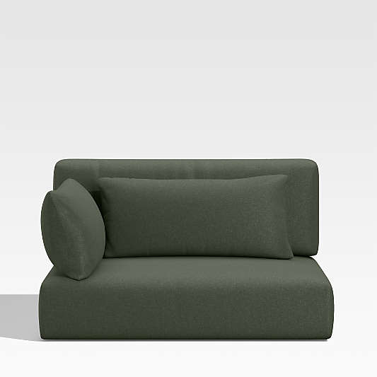 Replacement Batten Cast Sage Green Sunbrella ® Outdoor Sectional Chair Cushion