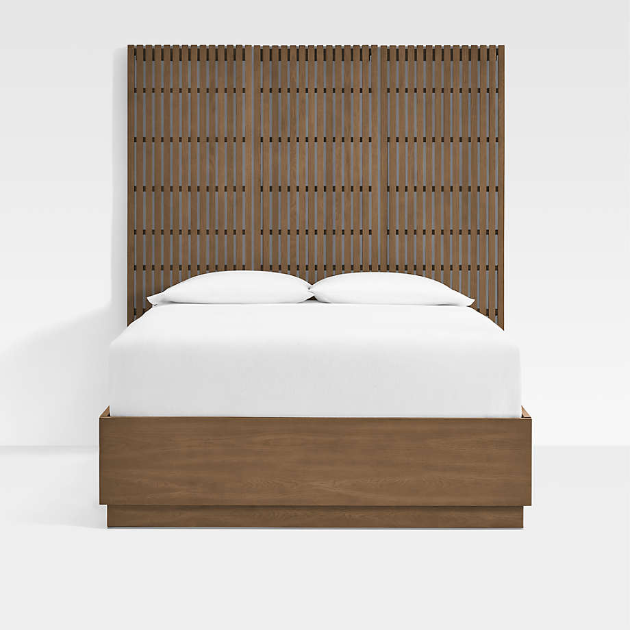 Poplar wood slats to support a mattress without a foundation.