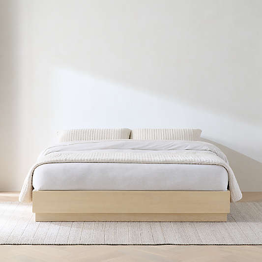 Batten White Oak Bed Plinth-Base