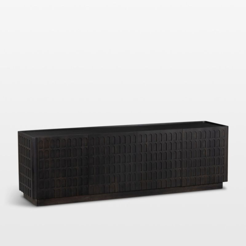 Baxley 87" Vintage Brown Media Console - image 3 of 10