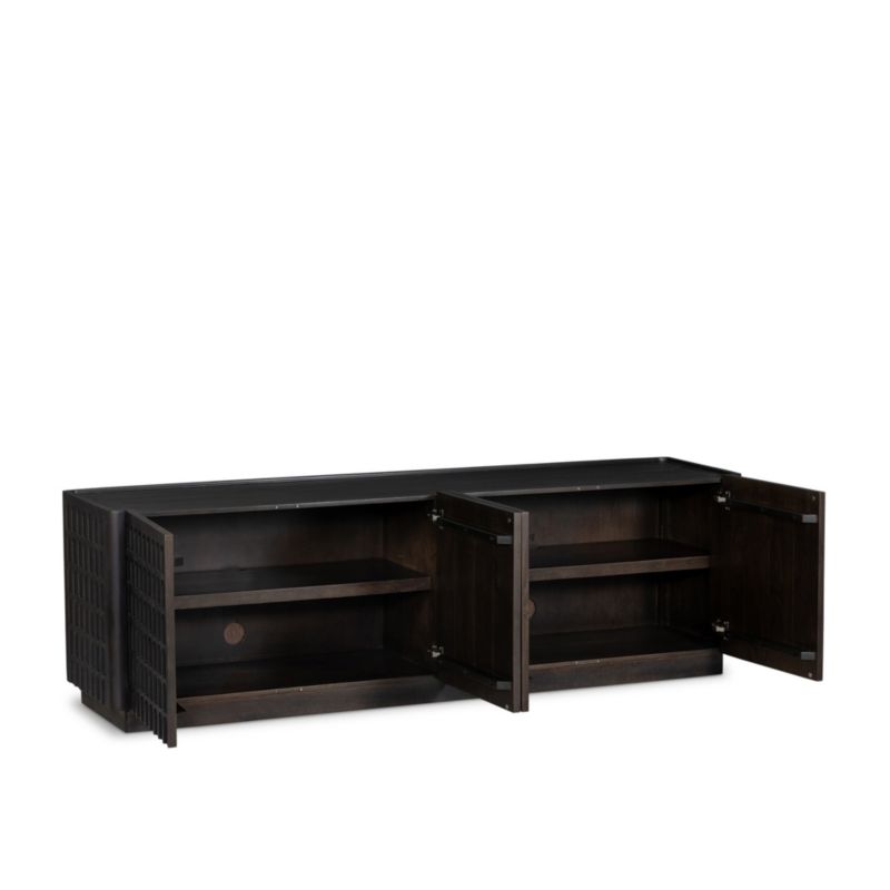 Baxley 87" Vintage Brown Media Console - image 4 of 10