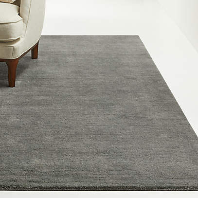 Baxter Grey Wool Area Rug Crate Barrel, Are Wool Area Rug Good Quality
