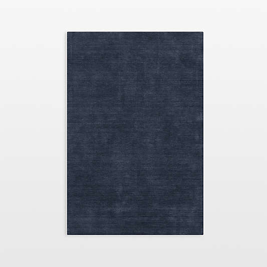 Baxter Indigo Wool Area Rug 6'x9'