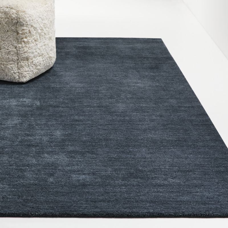 Baxter Indigo Wool Area Rug 6'x9'