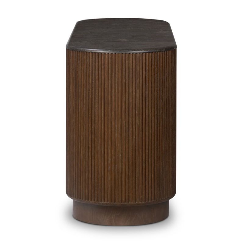 Baylor 63" 3-Door Oak Storage Media Console - image 4 of 9