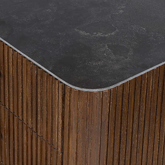 Baylor 64.5" Brown Oak 6-Drawer Dresser