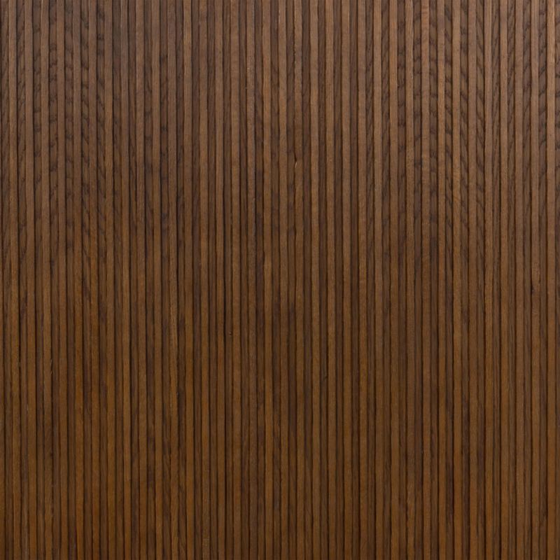 Contemporary Terra Brown Oak King Panel Bed with Slats