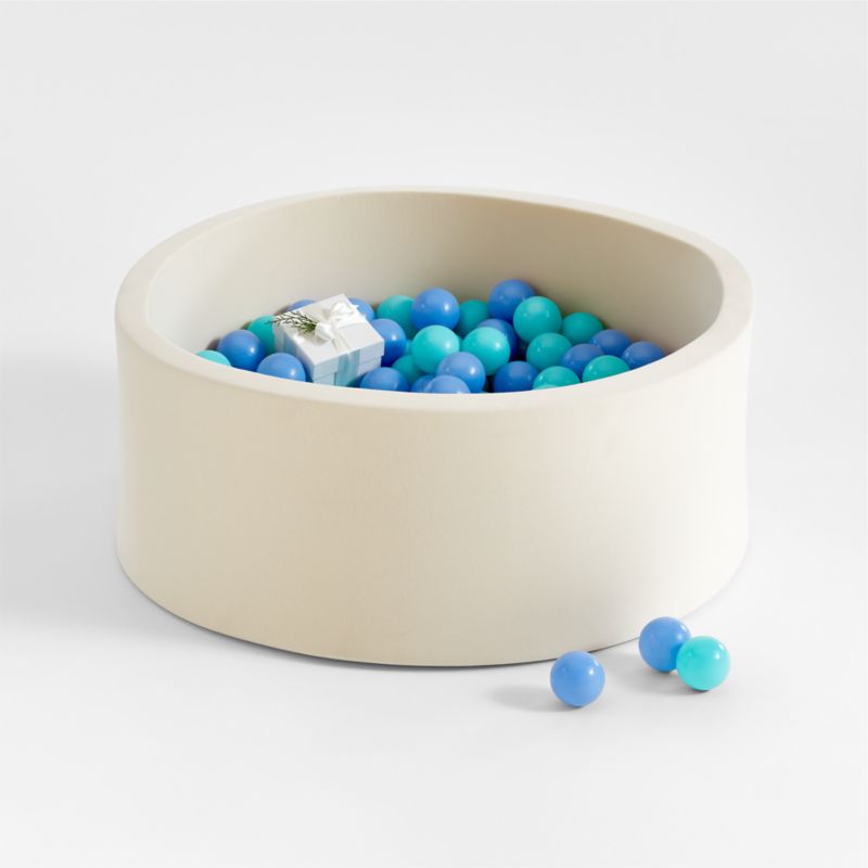 Baby and Toddler Natural Pop-Up Ball Pit with Blue Mixed Balls - image 0 of 5