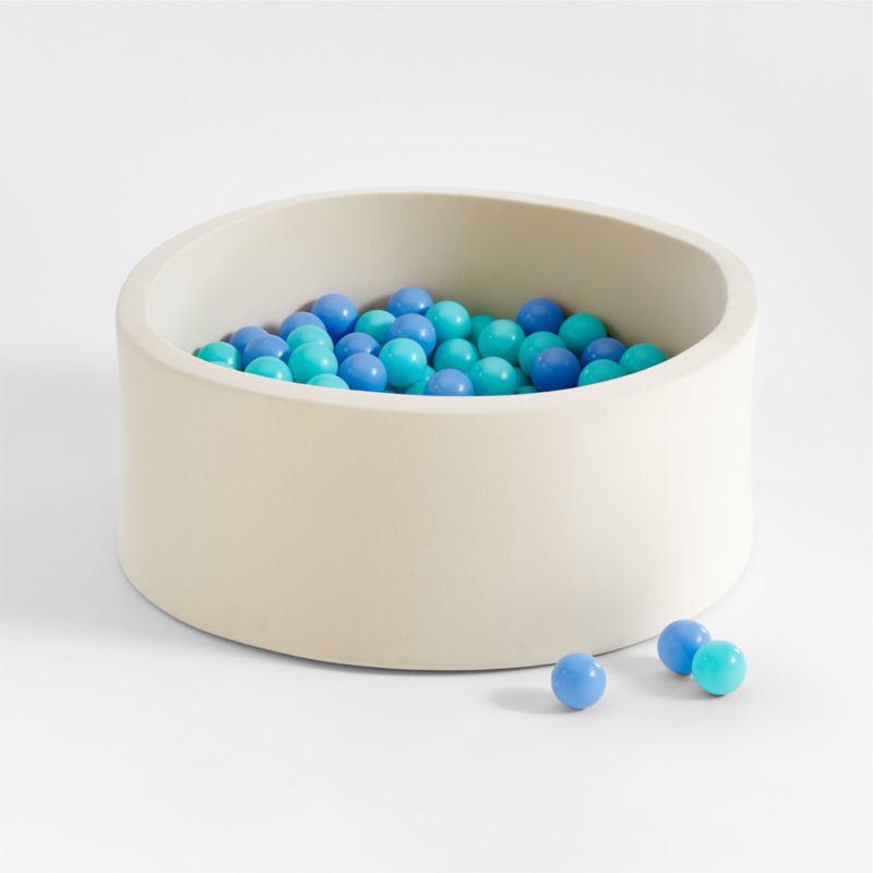 Baby and Toddler Natural Pop-Up Ball Pit with Blue Mixed Balls - image 2 of 5