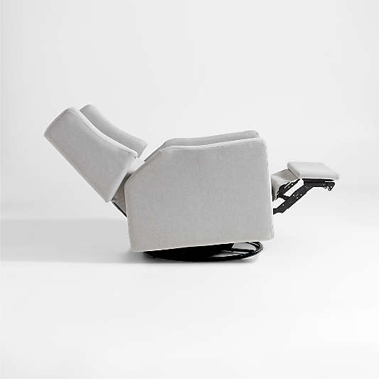 Babyletto Kiwi Grey Electronic Swivel Glider Power Recliner Nursery Chair