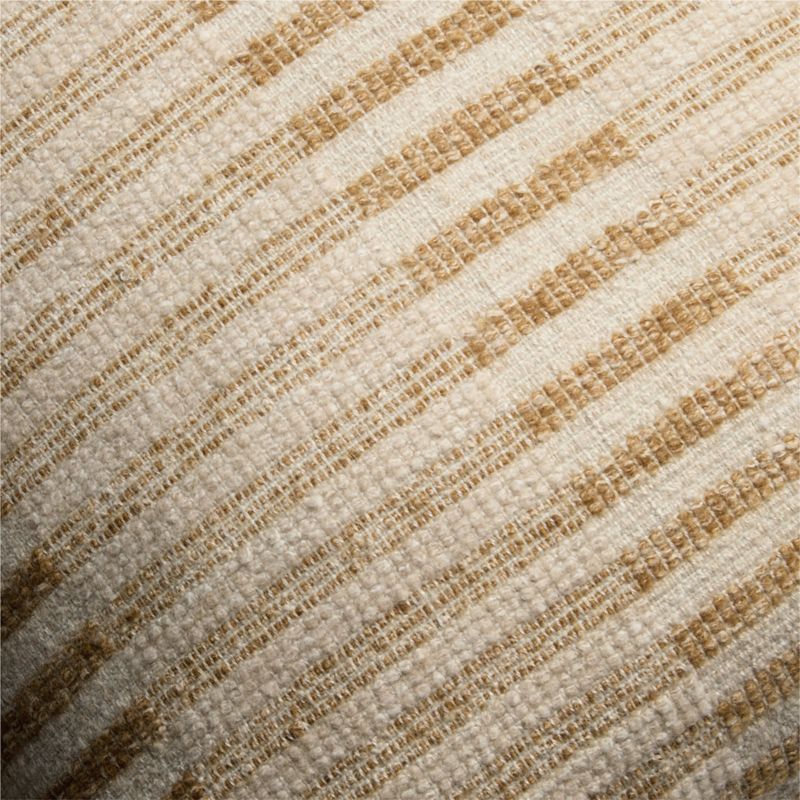 Bibury Wool Blend 20"x20" Camel Tan Throw Pillow Cover with Feather Insert - image 2 of 4