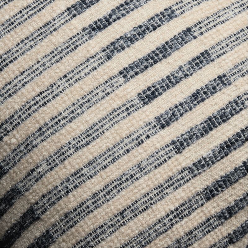 Bibury Wool Blend 20"x20" Deep Indigo Throw Pillow Cover with Down-Alternative Insert - image 1 of 4