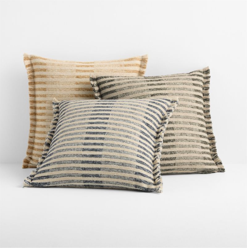 Bibury Wool Blend 20"x20" Burnt Green Throw Pillow Cover - image 3 of 4