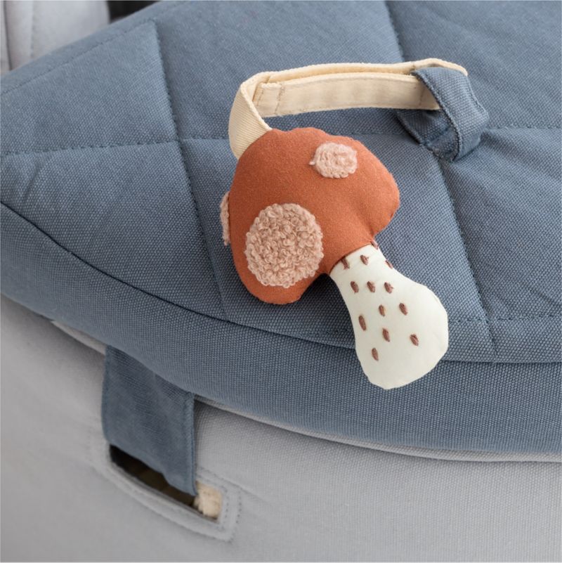 Organic Washable Blue Baby Activity Chair with Woodland Baby Rattle Set - image 5 of 7