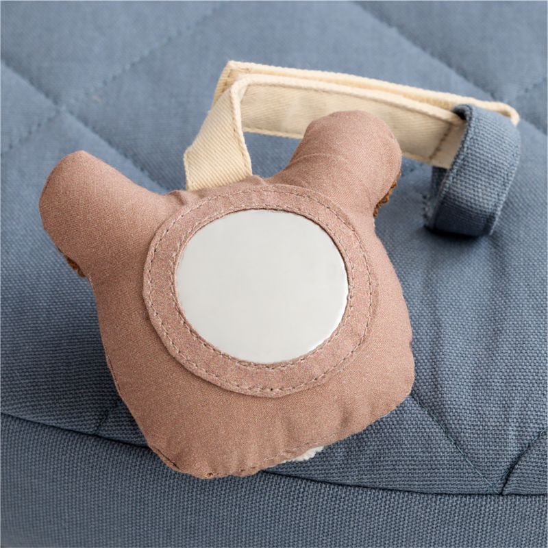 Organic Washable Blue Baby Activity Chair with Woodland Baby Rattle Set - image 6 of 7