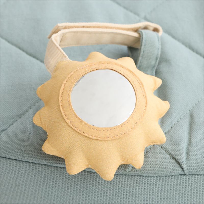 Organic Washable Green Baby Activity Chair with Lunar Sun Baby Rattle Set - image 6 of 7