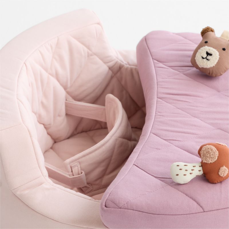Organic Washable Purple Baby Activity Chair with Woodland Baby Rattle Set - image 4 of 7