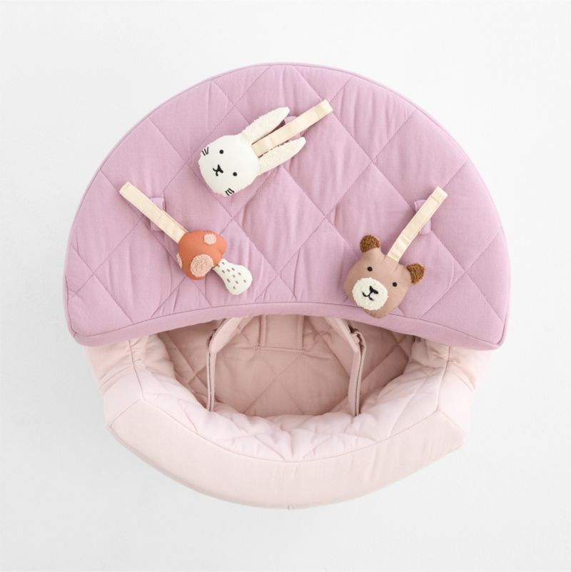 Organic Washable Purple Baby Activity Chair with Woodland Baby Rattle Set - image 2 of 7