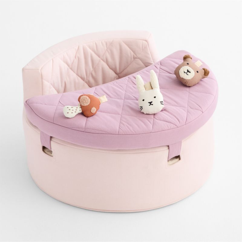 Organic Washable Purple Baby Activity Chair with Woodland Baby Rattle Set - image 3 of 7