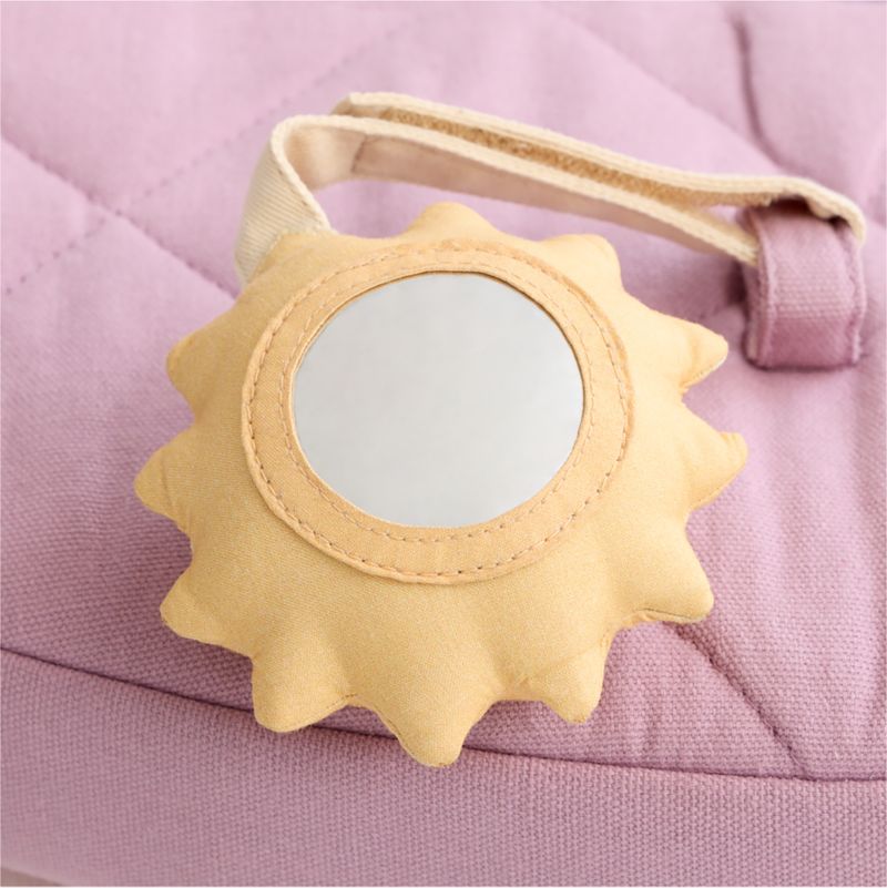 Organic Washable Purple Baby Activity Chair with Lunar Sun Baby Rattle Set - image 6 of 7