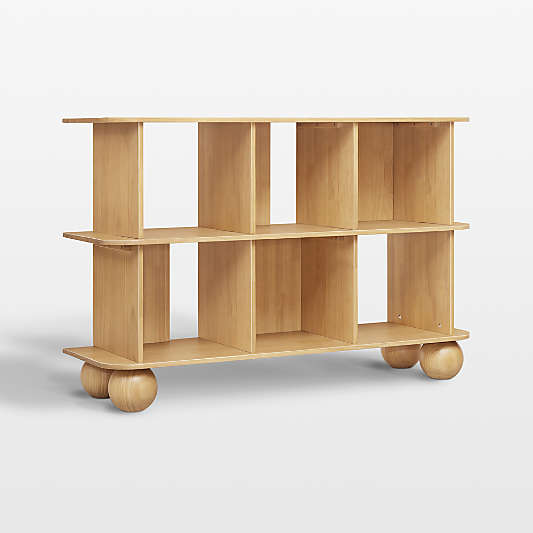 Babyletto 50" Crosby Honey Wood Kids Open Bookcase