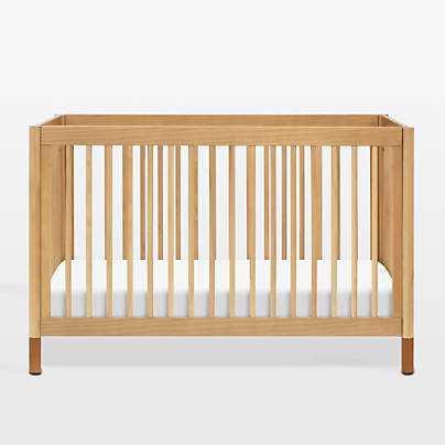 Babyletto Gelato Wood & Vegan Leather 4-in-1 Convertible Crib