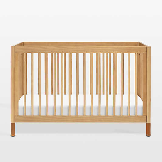 Babyletto Gelato Wood & Vegan Leather 4-in-1 Convertible Crib