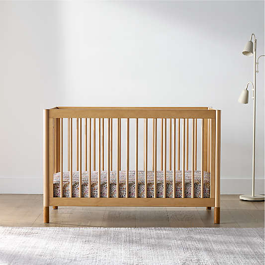 Babyletto Gelato Wood & Vegan Leather 4-in-1 Convertible Crib