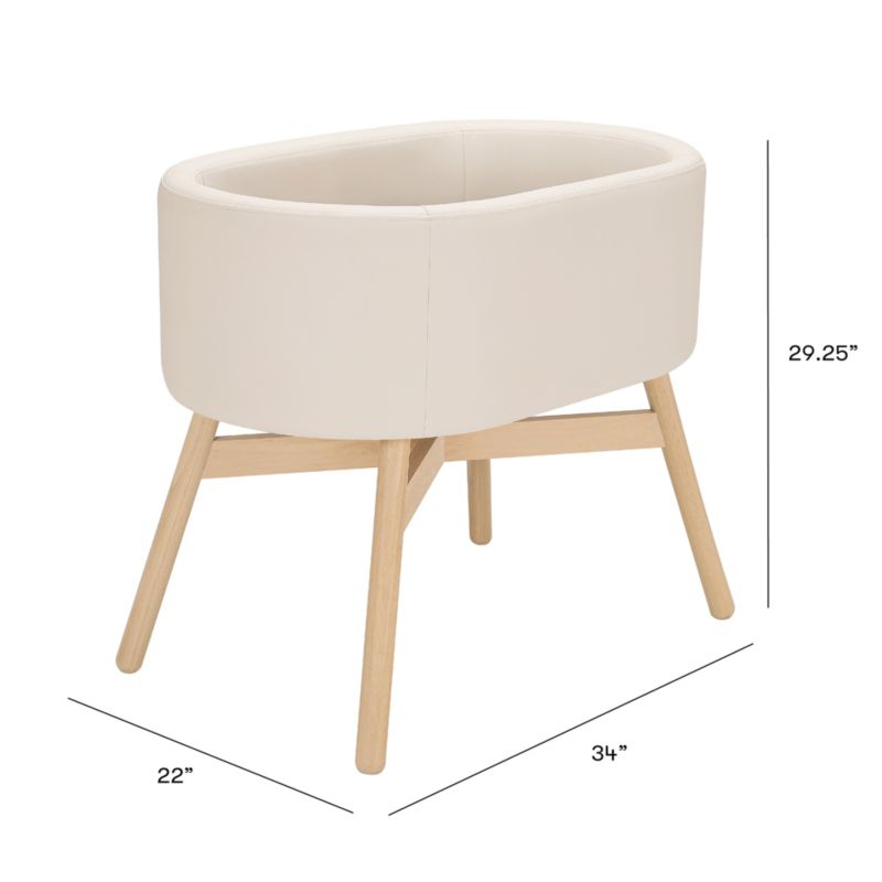 View Babyletto X Gathre Capsule Ivory Baby Bassinet - image 2 of 12