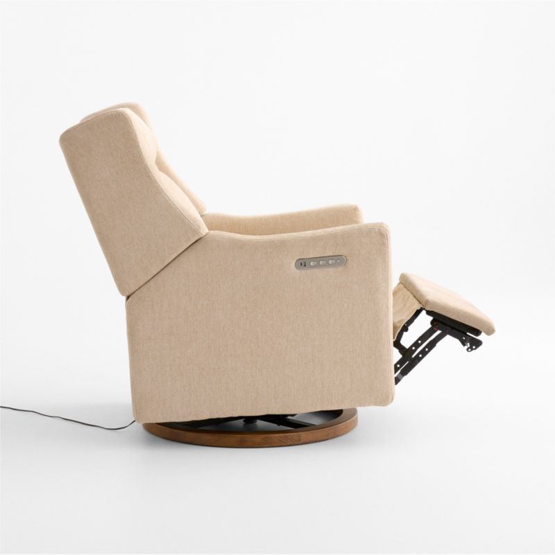 Babyletto Kiwi Pro Desert Tan Swivel Glider Power Recliner Nursery Chair - image 5 of 10