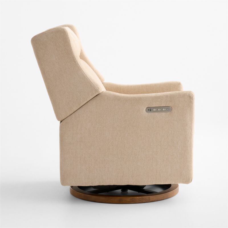 Babyletto Kiwi Pro Desert Tan Swivel Glider Power Recliner Nursery Chair - image 3 of 10