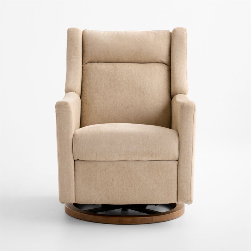 Babyletto Kiwi Pro Desert Tan Swivel Glider Power Recliner Nursery Chair - image 2 of 10